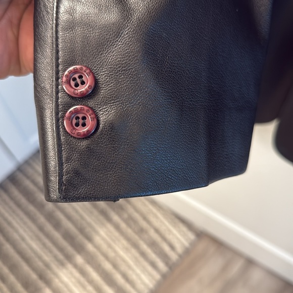 Kenneth Cole Leather Blazer - Picture 5 of 12